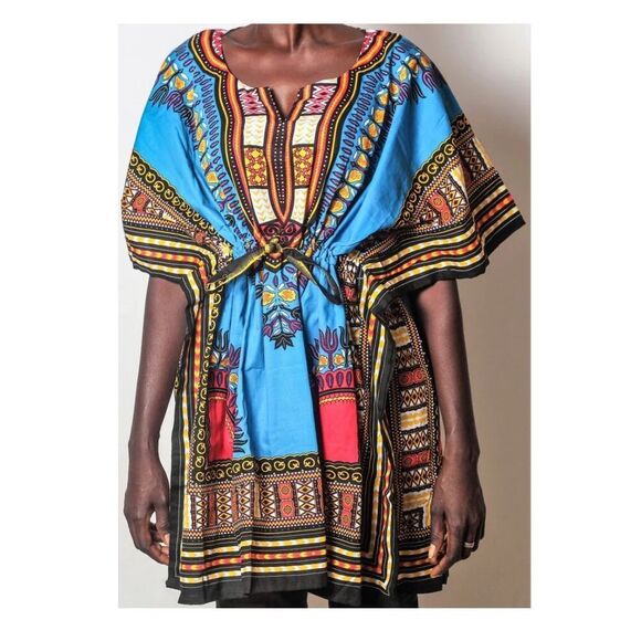 African Patterend Blouse - Picture 1 of 7